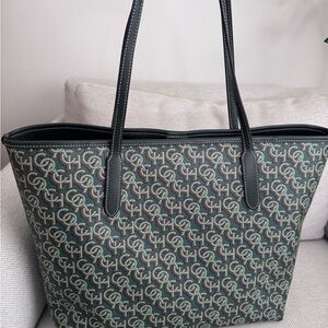 Coach City Tote Bag With Coach Monogram Print CF342